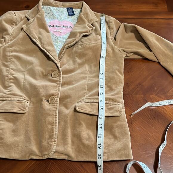 Duck Head Jeans Co Tan Camel Corduroy Blazer Jacket Size Small Preppy - Picture 9 of 13
